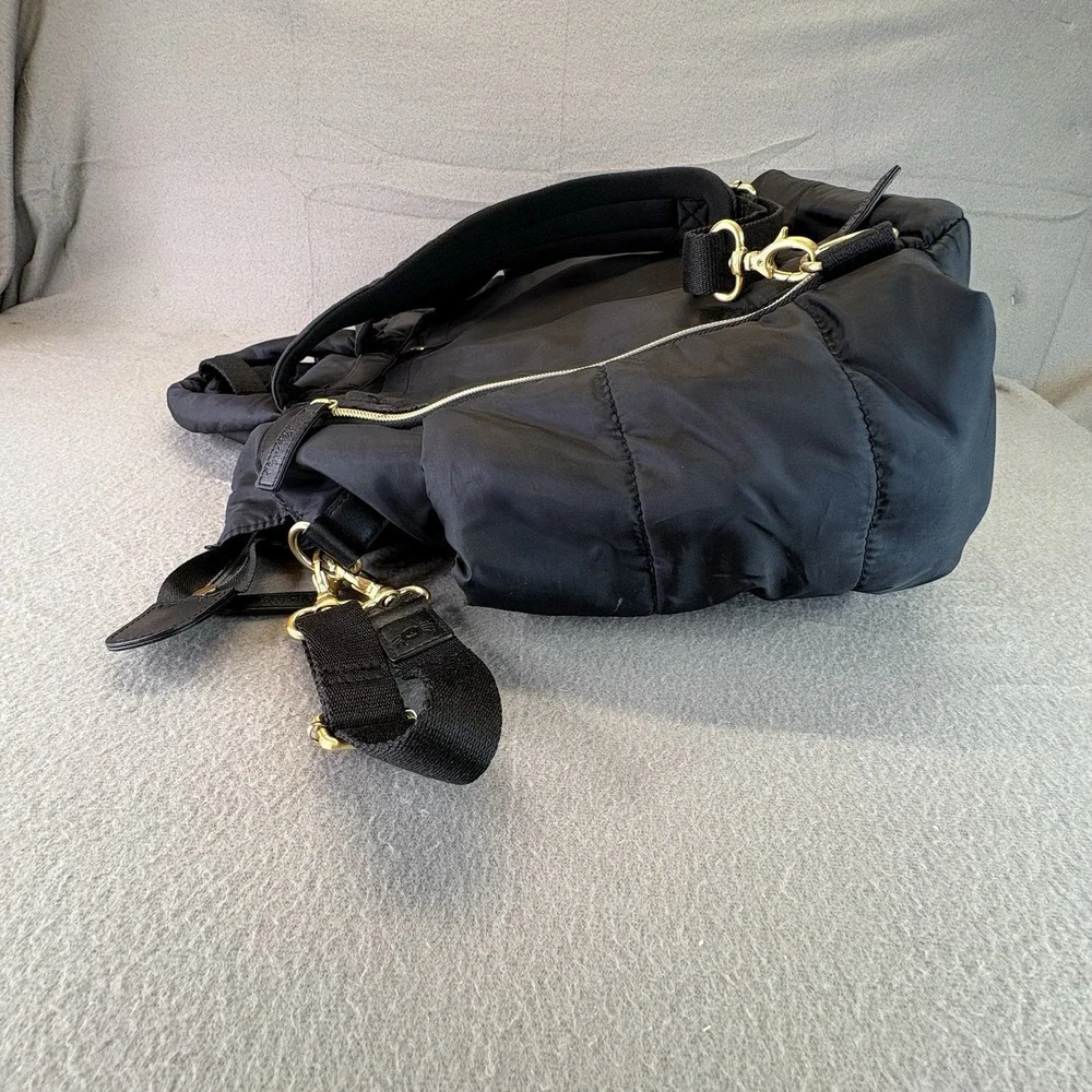 itzy ritzy dream convertible sapphire starlight diaper bag black EUC